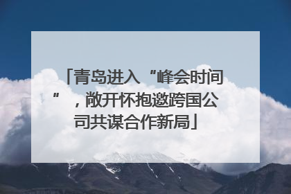 青岛进入“峰会时间”，敞开怀抱邀跨国公司共谋合作新局