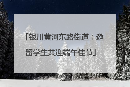 银川黄河东路街道：邀留学生共迎端午佳节