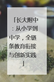 长大附中：从小学到中学，全链条教育衔接与创新实践