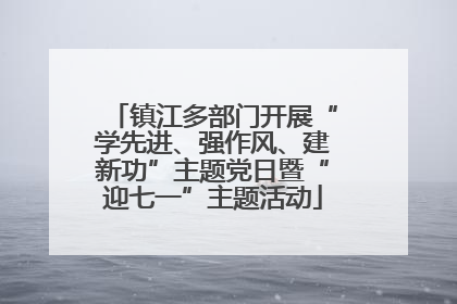 镇江多部门开展“学先进、强作风、建新功”主题党日暨“迎七一”主题活动