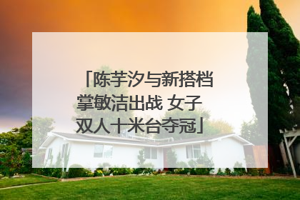 陈芋汐与新搭档掌敏洁出战 女子双人十米台夺冠