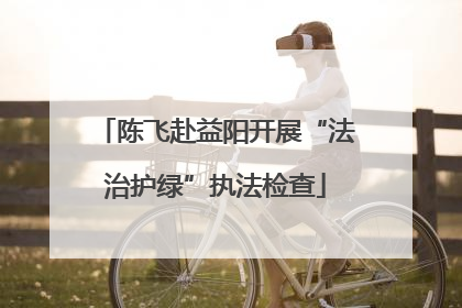 陈飞赴益阳开展“法治护绿”执法检查
