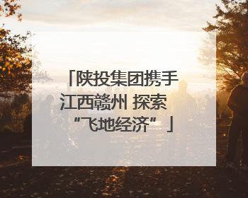 陕投集团携手江西赣州 探索“飞地经济”