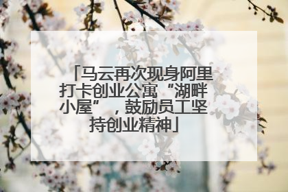 马云再次现身阿里打卡创业公寓“湖畔小屋”，鼓励员工坚持创业精神