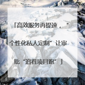 高效服务再提速，“个性化私人定制”让审批“追着项目跑”