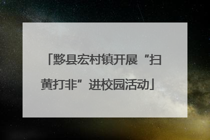 黟县宏村镇开展“扫黄打非”进校园活动