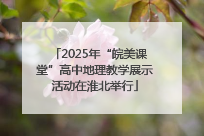 2025年“皖美课堂”高中地理教学展示活动在淮北举行