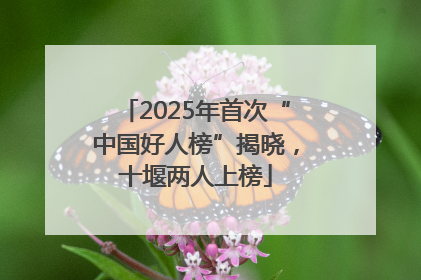 2025年首次“中国好人榜”揭晓，十堰两人上榜