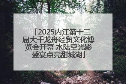 2025内江第十三届大千龙舟经贸文化博览会开幕 水陆空光影盛宴点亮甜城湖