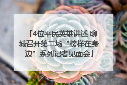 4位平民英雄讲述 聊城召开第二场“榜样在身边”系列记者见面会