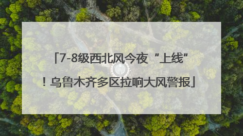 7-8级西北风今夜“上线”！乌鲁木齐多区拉响大风警报