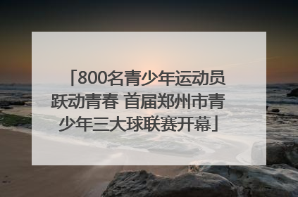 800名青少年运动员跃动青春 首届郑州市青少年三大球联赛开幕